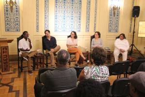 Roda de conversa no lançamento do livro infantil “Joel, o contador de histórias”