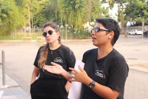 As historiadoras do Museu da Justiça Lydia de Carvalho e Tayna Louise de Maria
