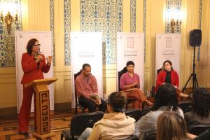 Silea Macieira, diretora do Museu da Justiça, fez a abertura do evento