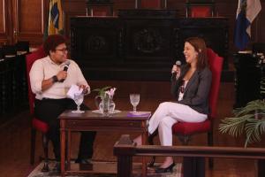 Sthefani Teixeira e a convidada Yonara Costa