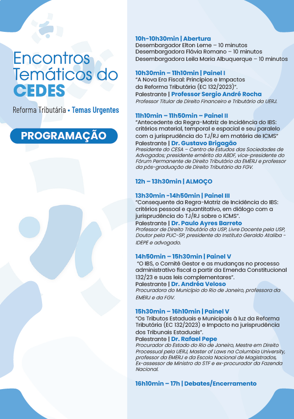 Encontros Temáticos do CEDES