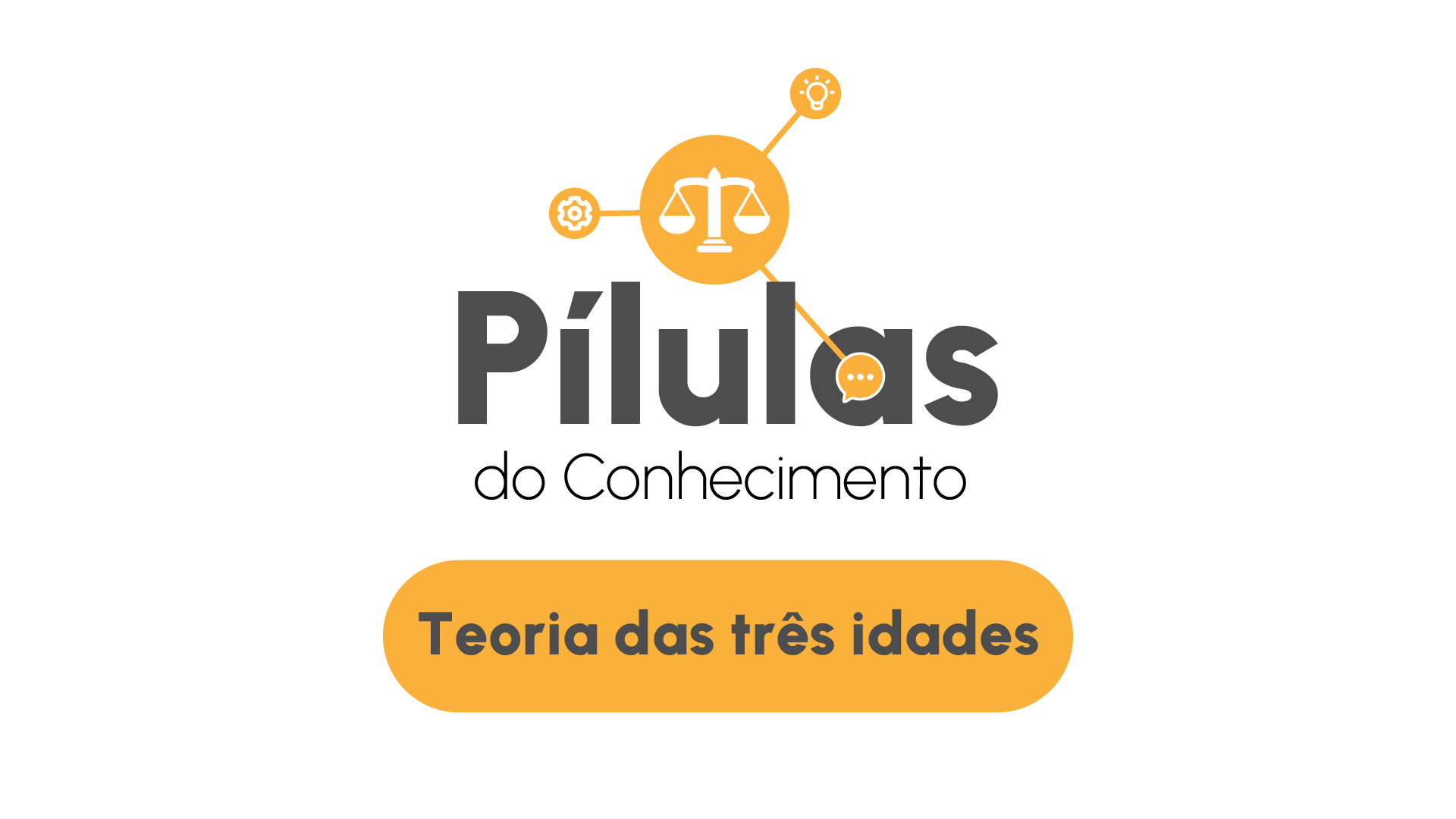Pílulas do Conhecimento - A Teoria das 3 Idades